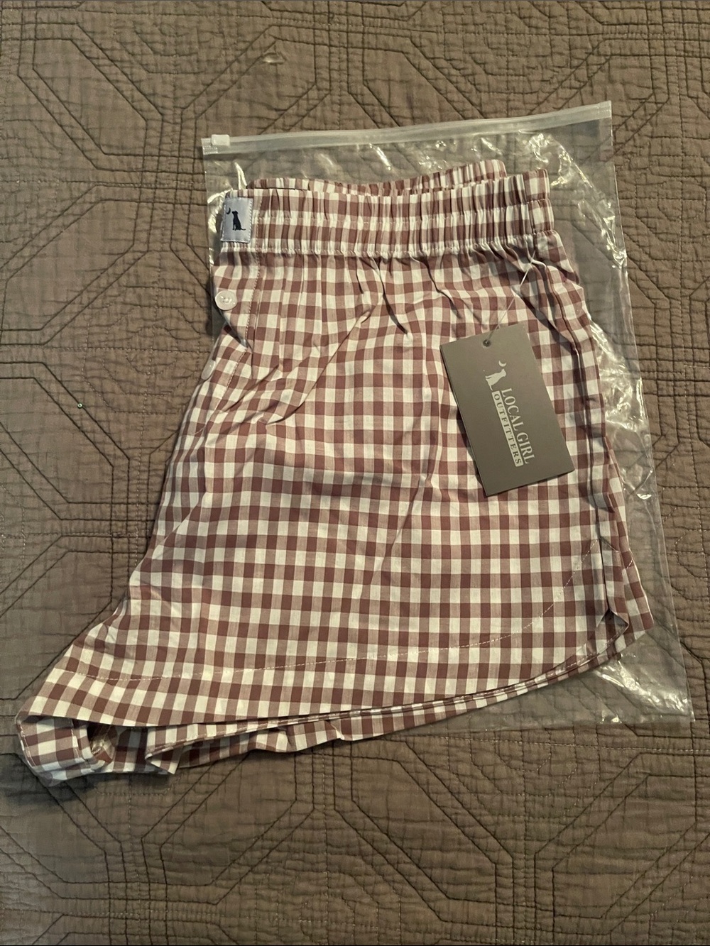Rose Gingham Women’s boxers